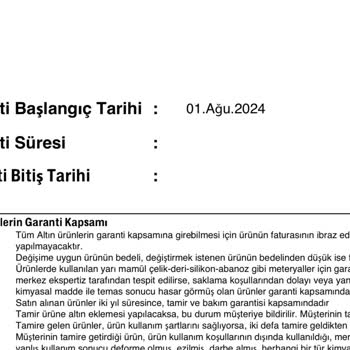 Atasay Kuyumculuk İade Talebinde Karşılaşılan Sorunlar