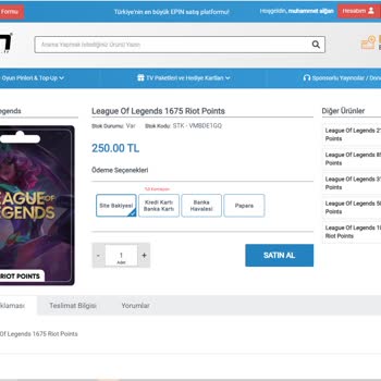 Https://www.epin.com.tr Dünyanın En Vasat Hizmetini Veriyor
