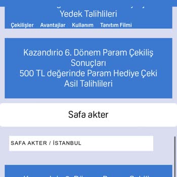 KazandıRio Kazandirio Çekilişleri Yüklenmiyor