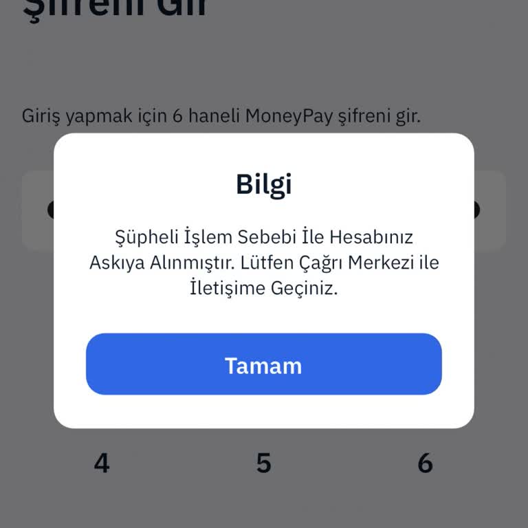 MoneyPay Uygulamasında Şüpheli İşlem Sorunu