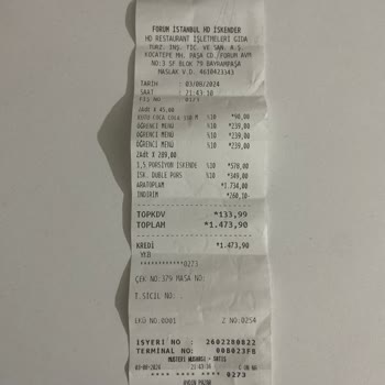 HD İskender Restaurant Restoranda Tereyağlı İskender Faciası