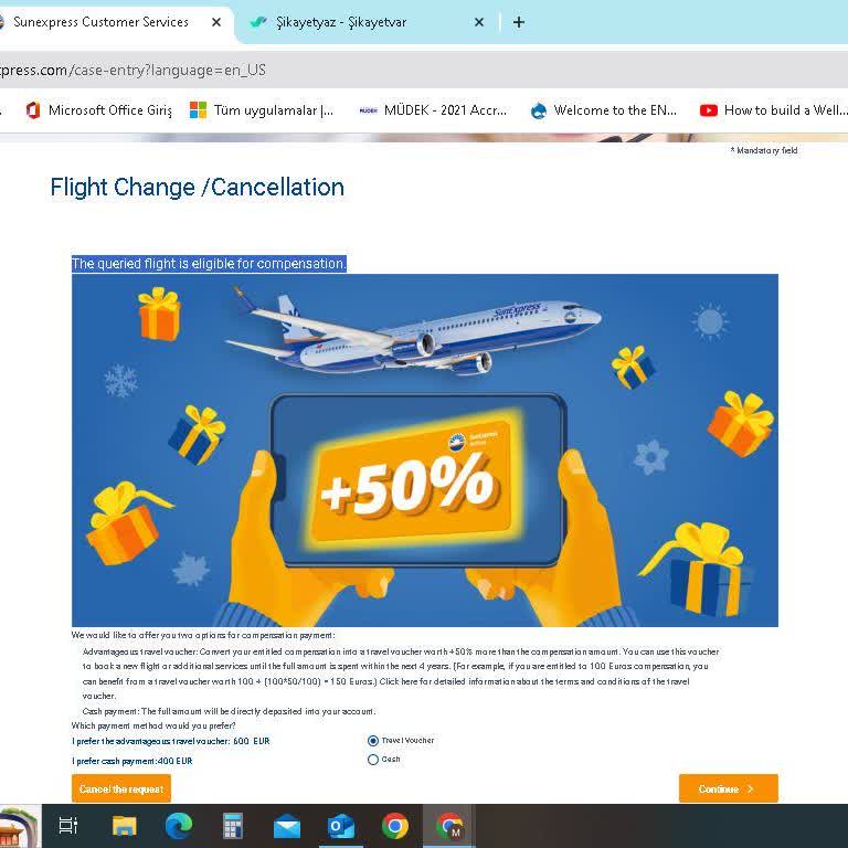 Sunexpress Hava Yolları Tazminat Ödemesi Ve Ulaşılamayan Ödeme Kanalları