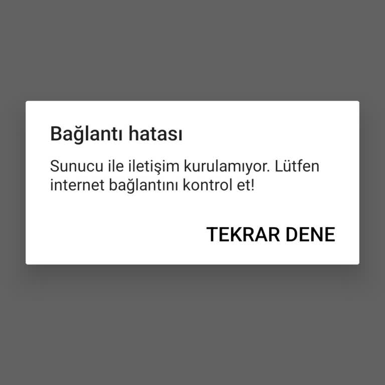 ROBLOX Sunucu Hatası Uyarısı