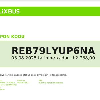 FlixBus Türkiye İptal Ettiğim Bilete Kupon Verdiler Param İade Edilsin İstiyorum