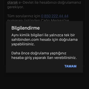 Sahibinden Bilgim Olmadığı Halde E Devlet Doğrulaması Yapılması
