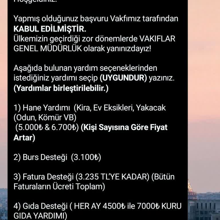Vakıflar Genel Müdürlüğü Hamile Kadınlara Para Desteği