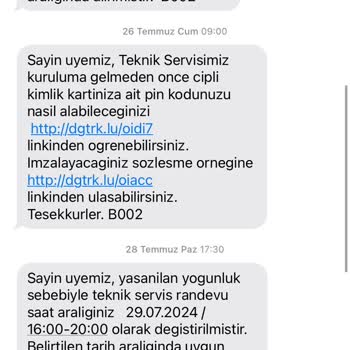 Digiturk Kurulum Gecikmesi Ve Müşteri Memnuniyetsizliği