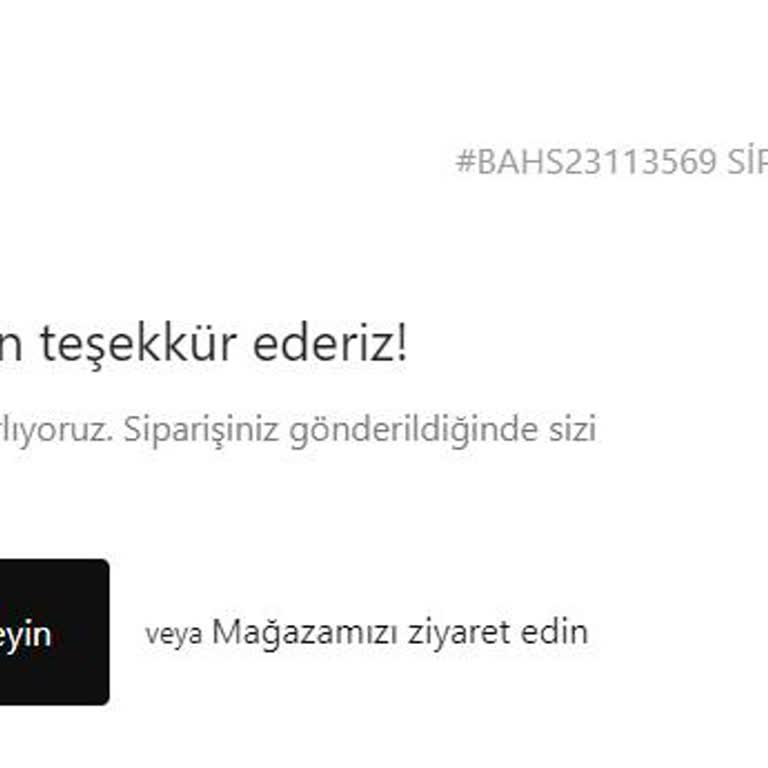 Bahs (Bahsbar) Siparişimi İptal Etmiyor