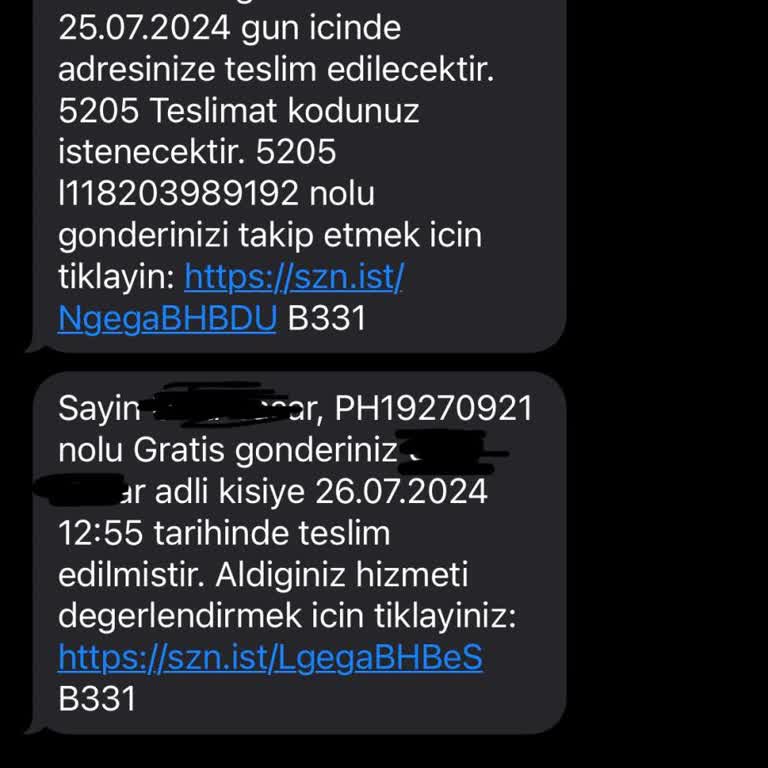 Gratis Kargom Teslim Edilmedi