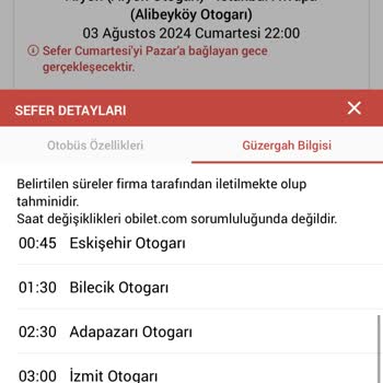 Metro Turizm Yolculuk Aşırı Uzun Sürdü