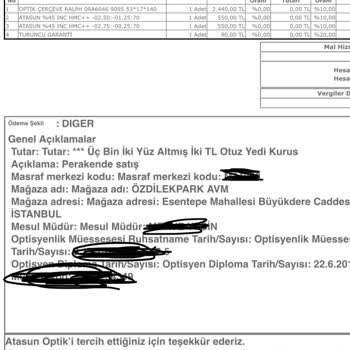 Atasun Gözlüğüm 2 Aydır Garantide!