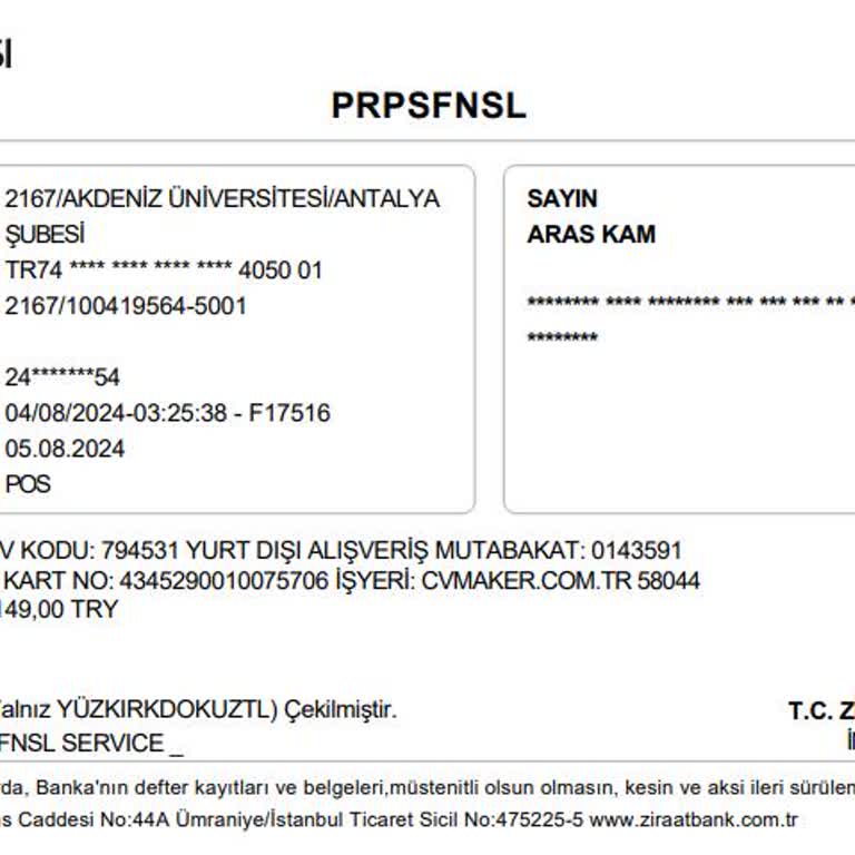 CV Maker Üyelik İptal