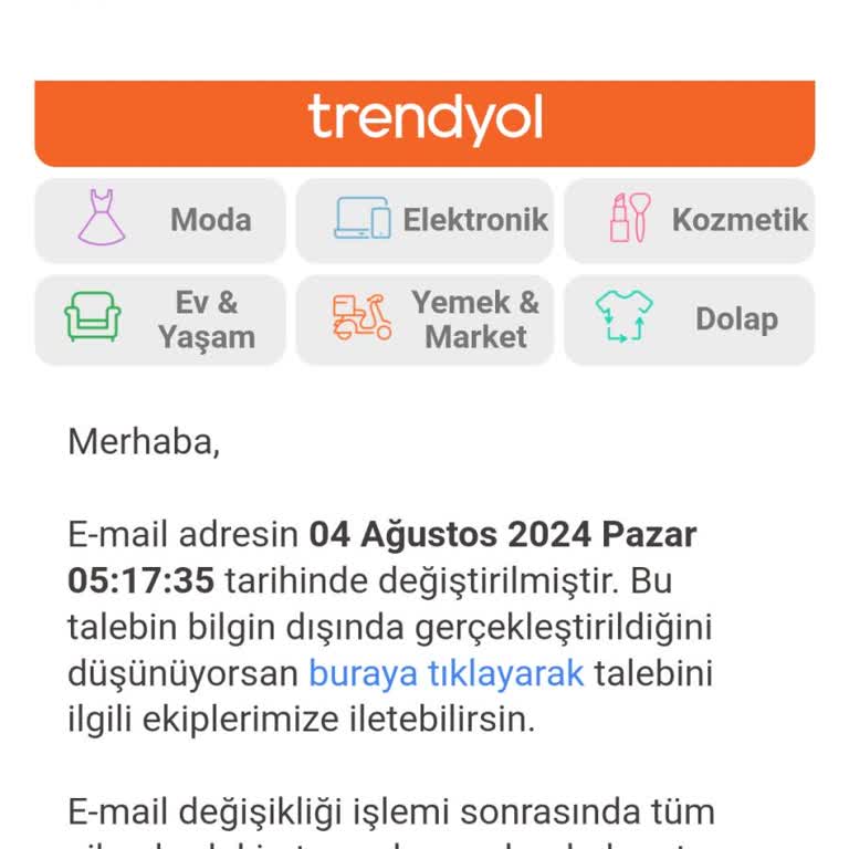 Trendyol Hesabım Ele Geçirildi