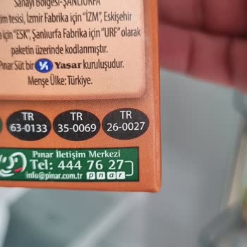 Pınar Et ve Süt Çocuk Sütü Güvenlik Kontrolü