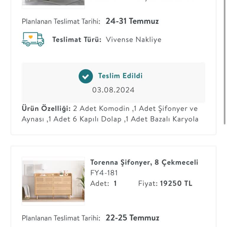 Vivense Teslim Edilmeyen Teslim Edildi Denilen Teslimat