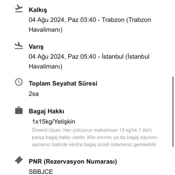 Türk Hava Yolları Bilet İptali