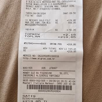 Migros Kasiyer Nezaketsizliği. Ürün Karışıklığı