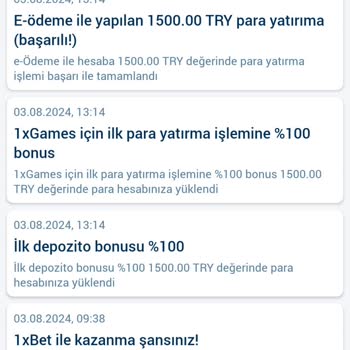 1xbet Para Yatırdım,2 Bin Tl Hala Hesabıma Geçmedi