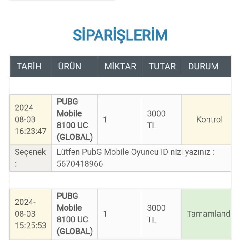 epin.com.tr Ödemesi Yapılan Ürün Teslim Edilmedi Ve Para İadesi Yapılmadı