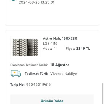 Vivense Ürünleri Teslimat Tarihinde Teslim Edilmemesi