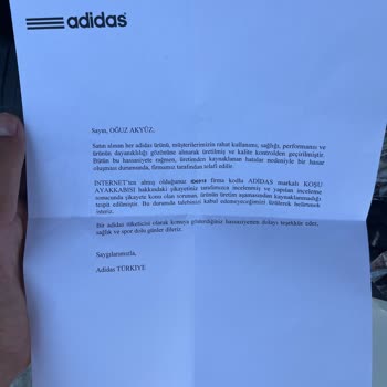 Adidas Adizero RC5 Ftw Kalitesiz Ürün Değişim Reddi.