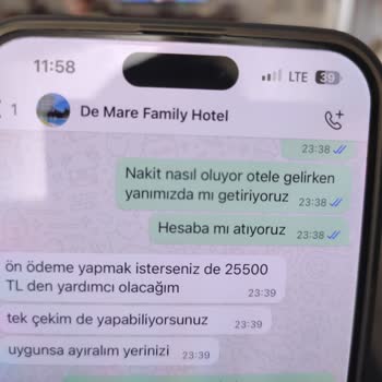 De Mare Hotel De Mare Family Yanlış Bilgilendirme İle İnsanları Mağdur Ediyor