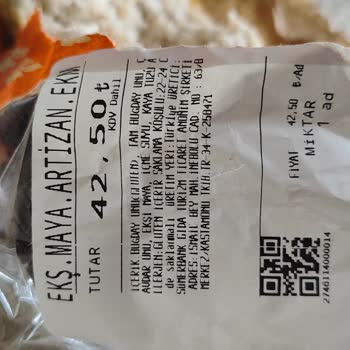 File Market Ekmeğin İçinden Çıkan Yabancı Cisim