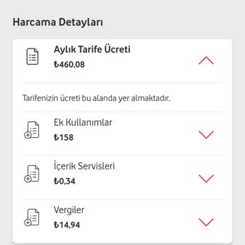 Vodafone Yanlış Fatura Tutarı İle Karşılaştım