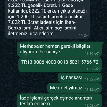Tatilvitrini.com Ücret İadesi Mağduriyeti