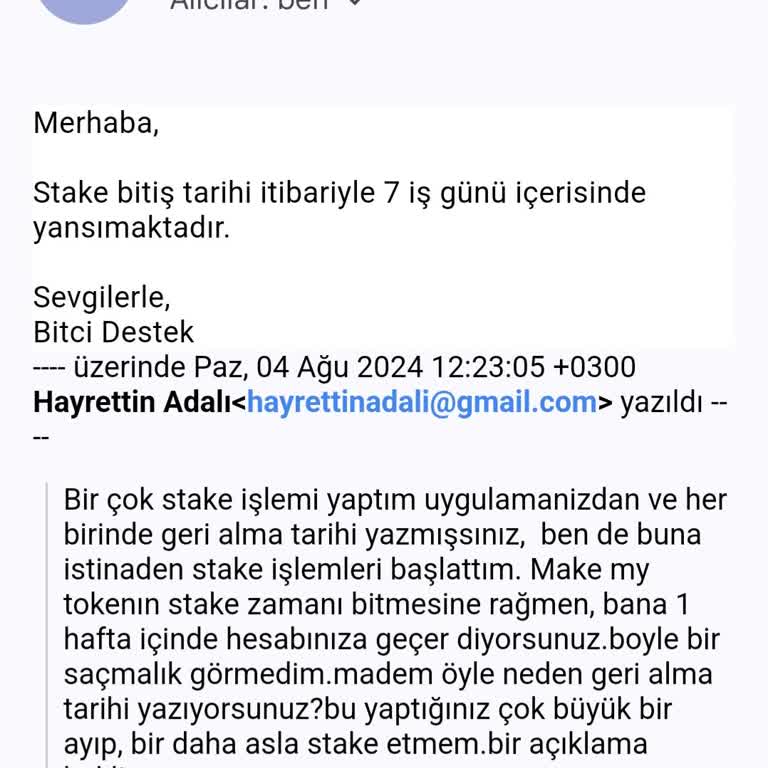 Bitci Stake İşlemlerinde Yaşanan Süre Sorunu