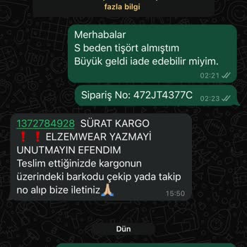 Elzemwear Giyim Mağazası Şikayetleri