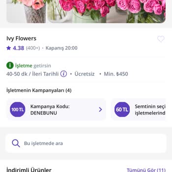 Getir İvy Flowers Mağduriyeti