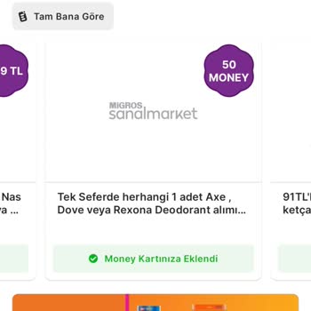 Migros Hediye Moneyimi Yüklemedi