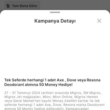 Migros Hediye Moneyimi Yüklemedi