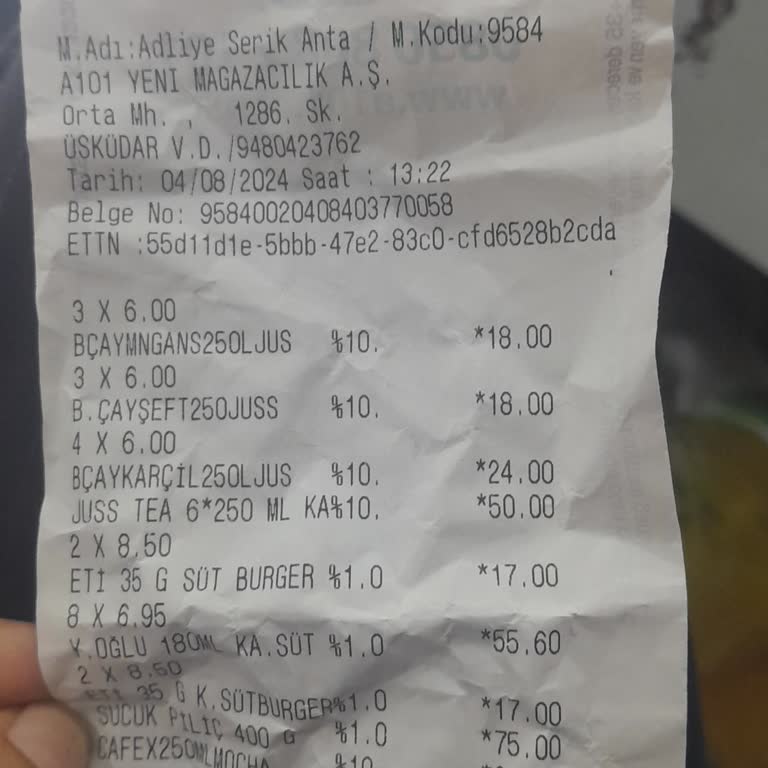 A101 Alışveriş İşlem Hatası Ve Çalışanın Yanlış Üslubu