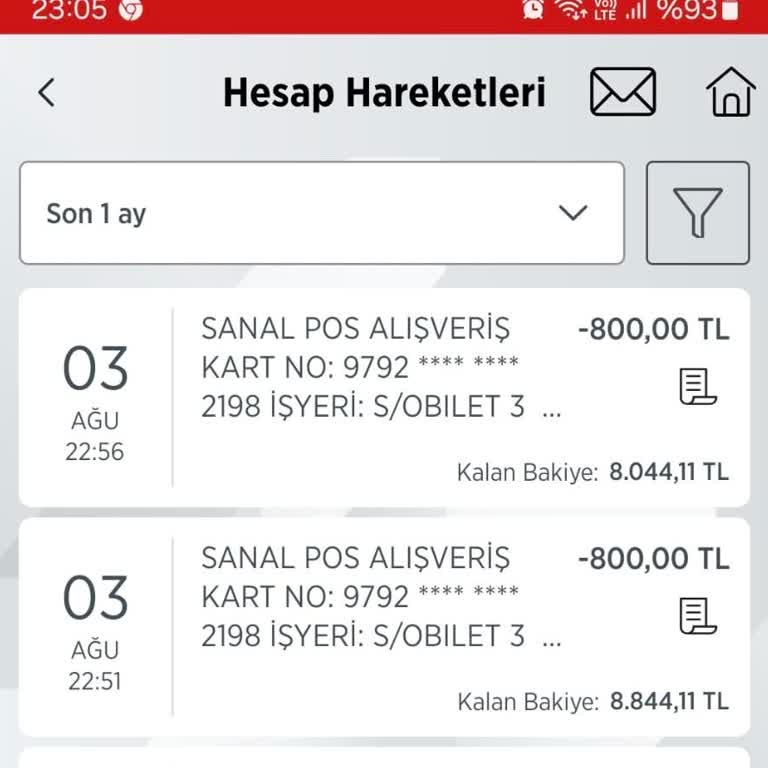 Obilet Yanlış İşlem Yapıldığı Para İadesi İstiyorum