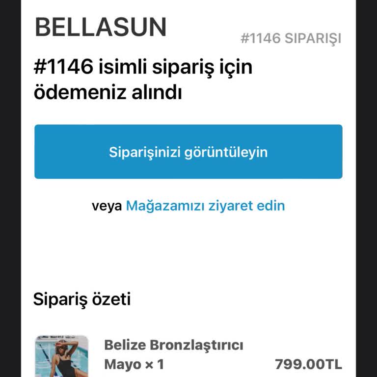 Bellasun Teslim Edilmeyen Ürün Ve İade Talebi