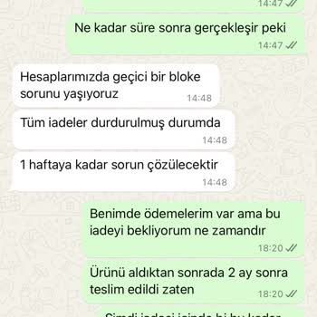 Kevser Sarıoğlu Geciken Kargo Ve İade Süreci Sorunu