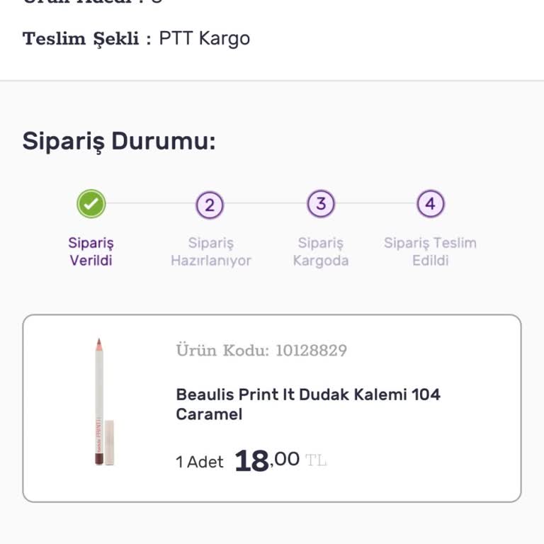 Gratis Sipariş Ve Kargo Sorunu