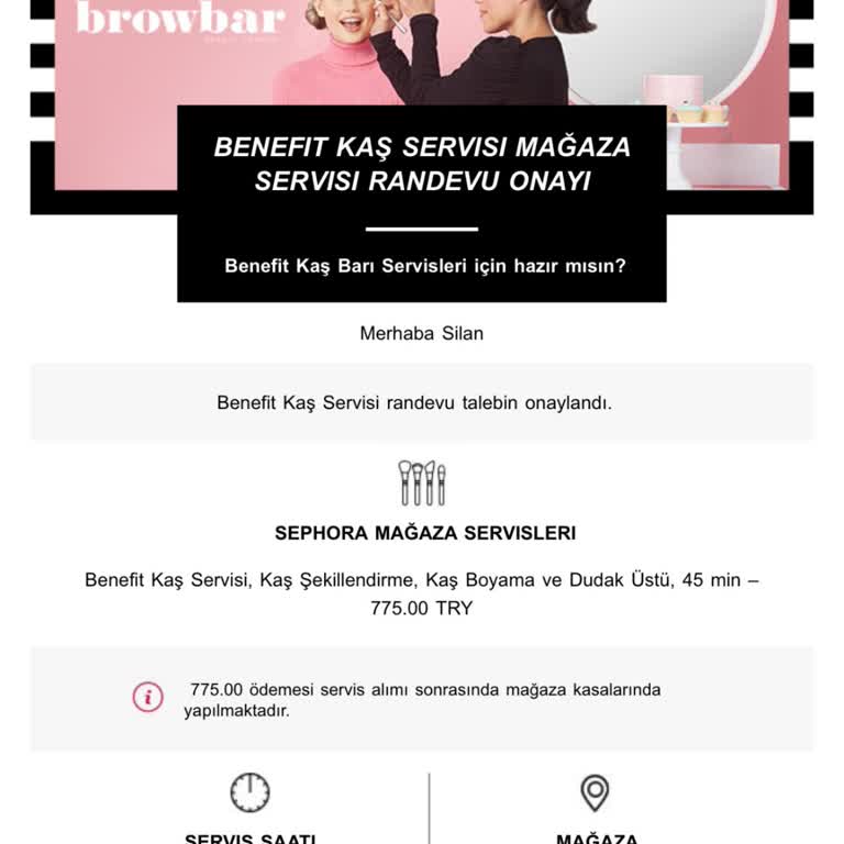 Randevu Sıkıntısı Benefit Kaş Bar