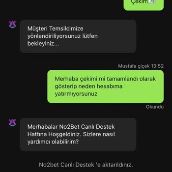 No2bet 5000₺ Ödememi Yapmıyor Ve Destek Vermiyor
