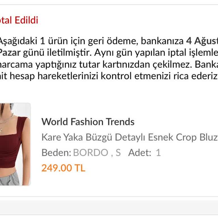 Trendyol Paramı Geri Verin