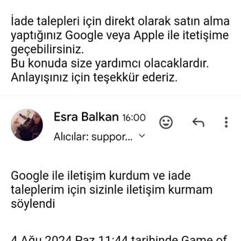 Google Play Geri Ödeme Oyun İçi Sorunlar