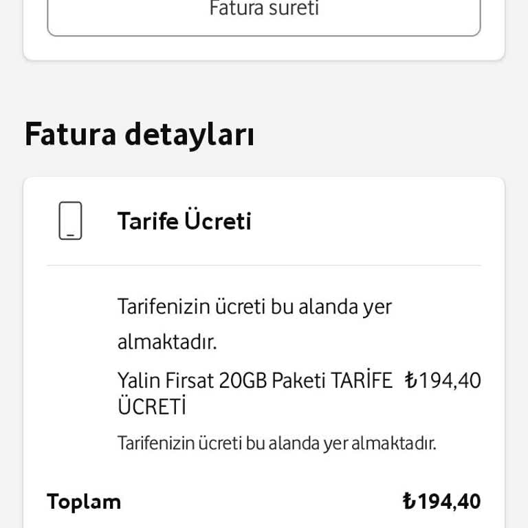 Vodafone Yanlış Faturalandırma Ve İtirazın Dikkate Alınmaması