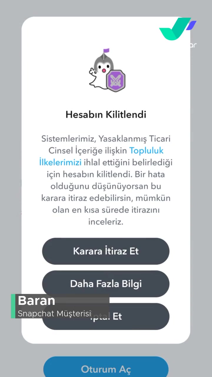 Snapchat Kilitlendi Hesabım videonun kapak resmi