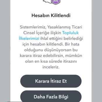 Snapchat Kilitlendi Hesabım