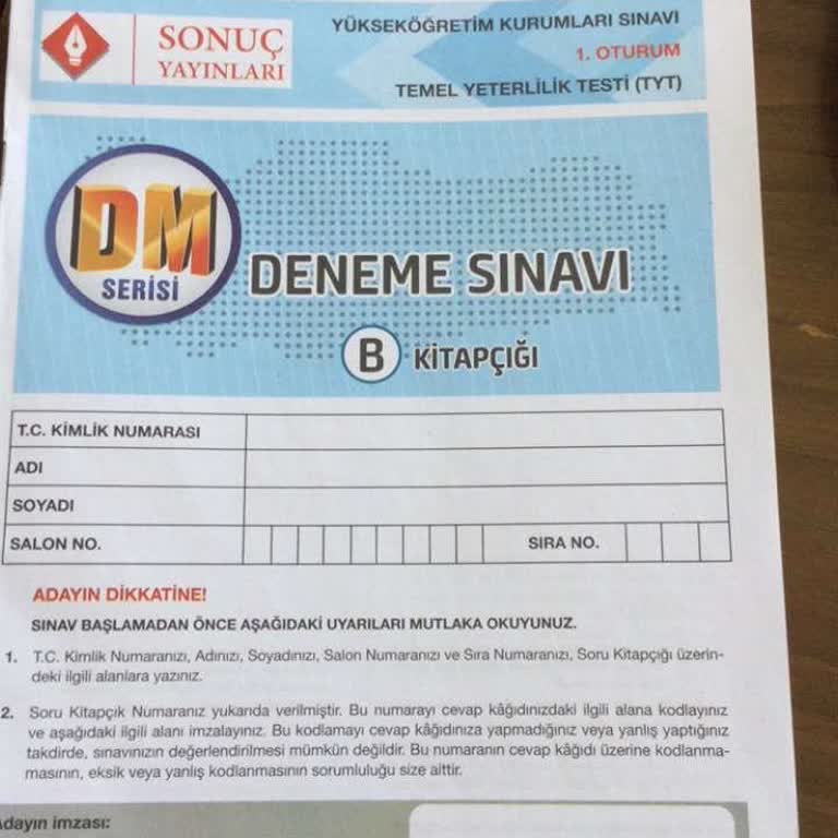 Sonuç Yayınları Denemenin Cevap Anahtarı Bulamıyorum