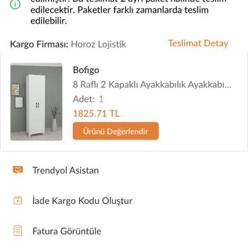 Horoz Lojistik Ürün Tarafıma Teslim Edilmediği Halde Teslim Edilmiş Görünüyor