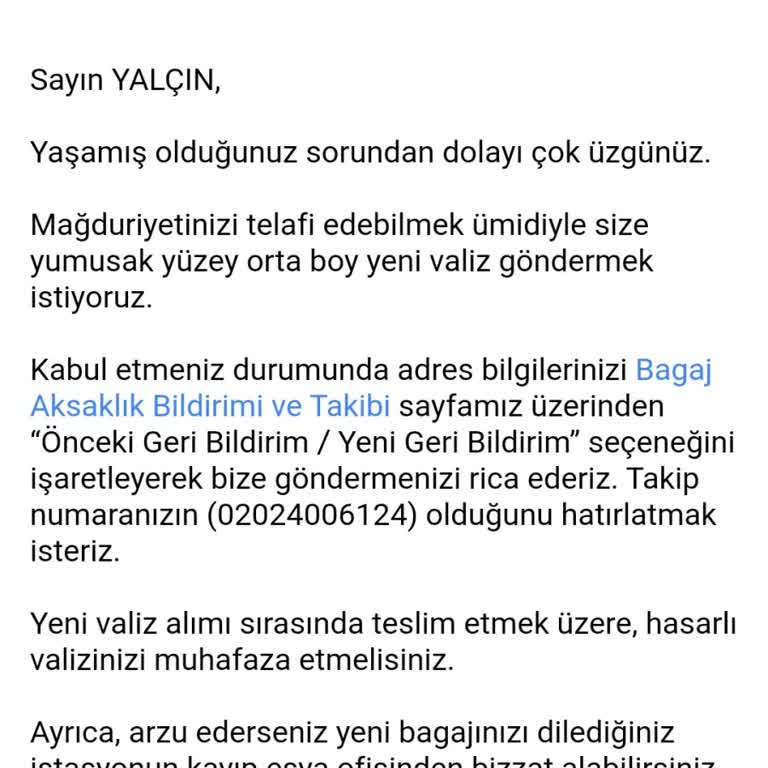 AJet (Anadolu Jet) Bagaj Hasarı Ve Çözülmeyen Talep Süreci