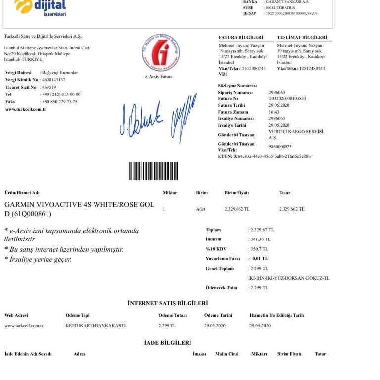 Garmin Saati Su Alması Sonucu Bozulması